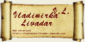 Vladimirka Livadar vizit kartica